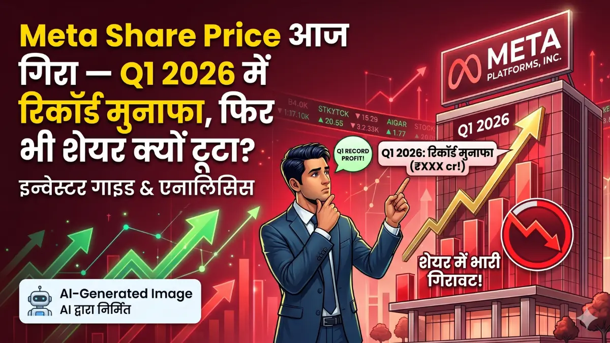 Meta Share Price आज गिरा — Q1 2026 में रिकॉर्ड मुनाफा