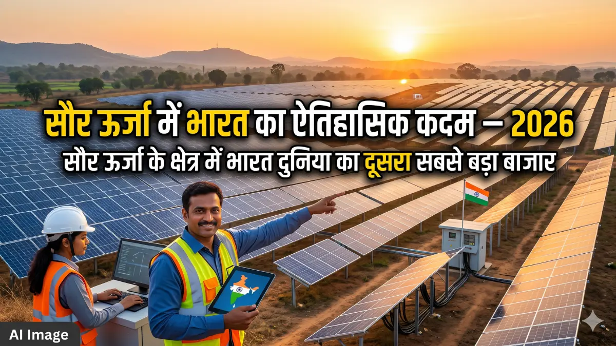 सौर ऊर्जा में भारत का ऐतिहासिक कदम